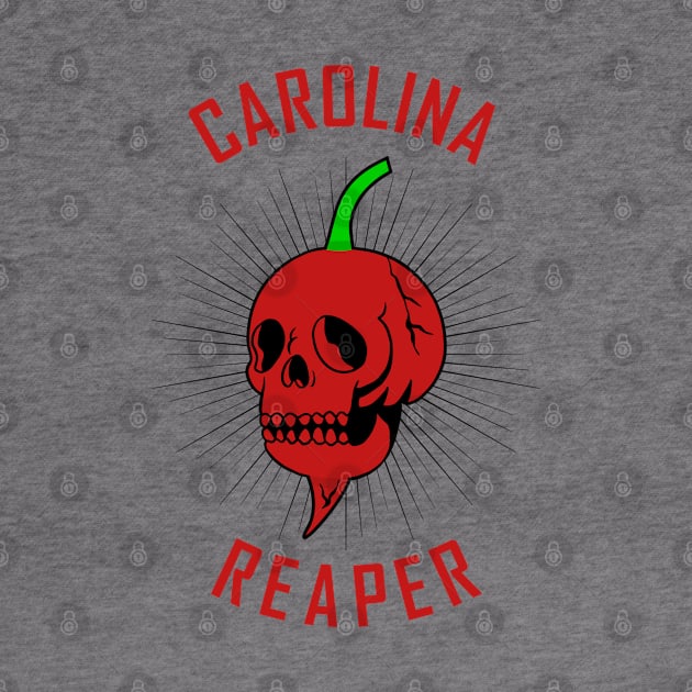 Skull carolina reaper hot pepper by Chiro Loco